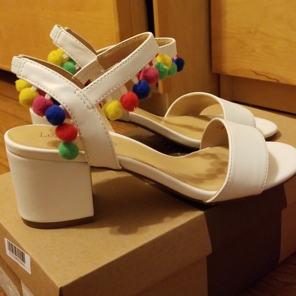White heels/ sandals - Picture 1 of 4